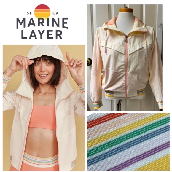 Marine Layer GABBY Hooded Winbreaker Jacket - Picture 4 of 14